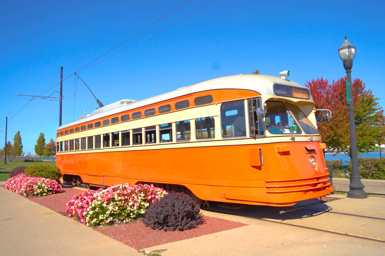 Ride the streetcar in downtown Kenosha and enjoy a scenic tour of the Lake Michigan shoreline, Ha...